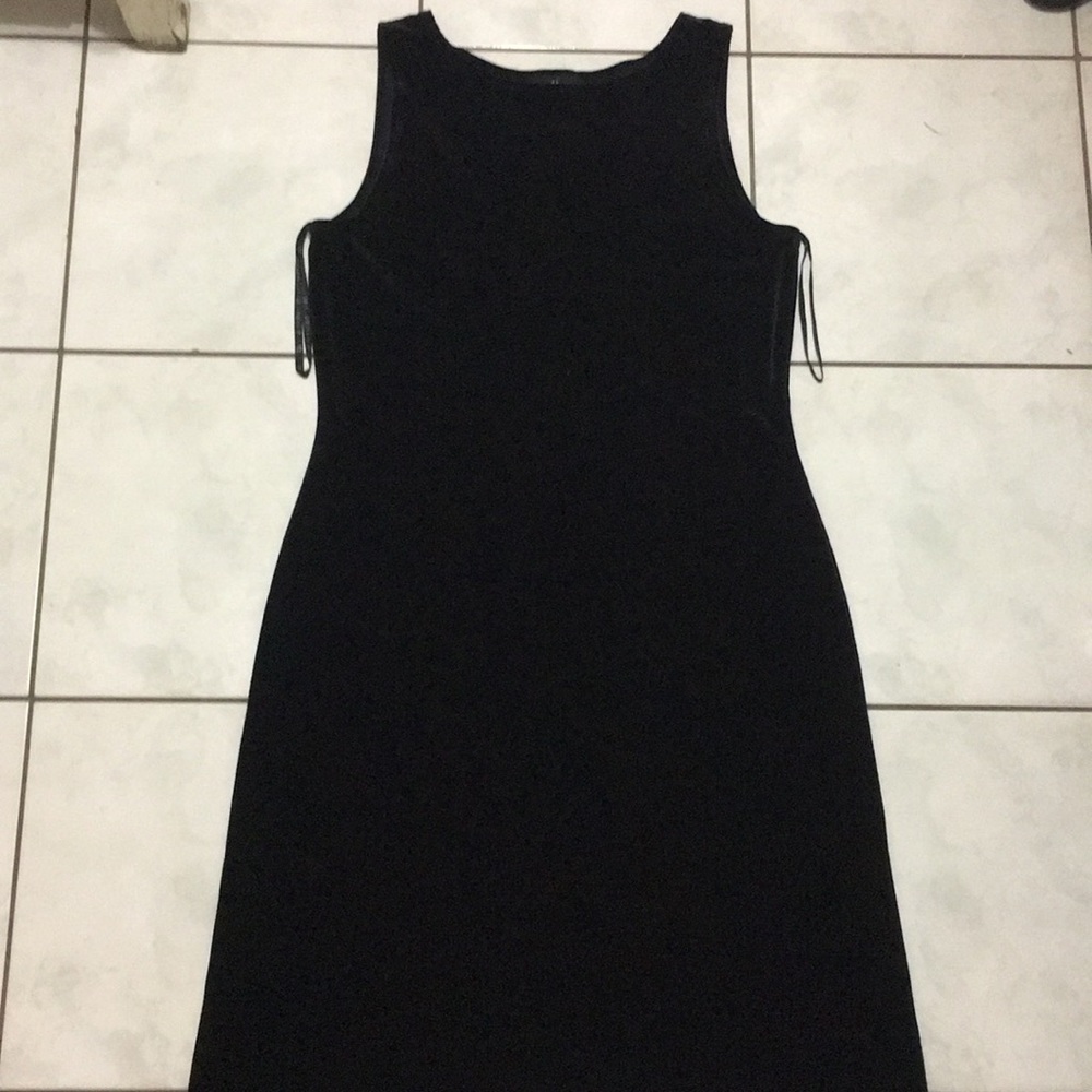 Velvet little black dress